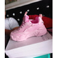 baskets roses en maille épaisse pour femmes - chaussures de sport décontractées à la mode pour la marche et la course