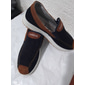 męskie półbuty typu slip-on – oddychające płócienne mokasyny z antypoślizgową podeszwą do codziennego chodzenia i podróżowania