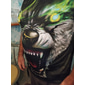 Homme Unisexe Loup Impressions Graphiques T-shirt Manche Courte T-shirt Impression 3D Col ras du cou Chemise Sports Designer Occasionnel Extérieur Rue Quotidien Vert Claire Bleu Vert foncé Été