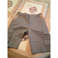 Herr Cargo-shorts Shorts Sommarshorts Flera fickor Slät Komfort Andningsfunktion Kort Ledigt Dagligen Helgdag Mode Designer Armégrön Kaki