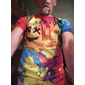 Herren Grafik Regenbogen T Shirt Kurzarm T-Shirt 3D-Druck Rundhalsausschnitt Hemd Vintage Mode Designer Outdoor Täglich Sport Blau Orange Grün Frühling & Sommer Bekleidung S M L XL 2XL 3XL