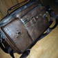 borsa a tracolla da uomo in similpelle marrone con più tasche e tracolla regolabile - borsa a tracolla elegante e funzionale per i viaggi e l'uso quotidiano