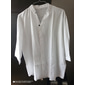 Per uomo 2 pezzi Completo di camicia Set estivo Set abbinati Maglietta informale Nero Bianco Grigio Azzurro Manica corta Liscio Colletto Mao Da mare Giornaliero Tasca frontale Abbigliamento Cotone