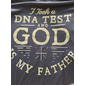 Tricou grafic pentru bărbați 'Am făcut un test ADN și Dumnezeu este Tatăl Meu' Credință creștină mânecă scurtă