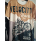 T-shirt graphique vintage de course de moto pour homme événement Velocity Races '63 Davenport Iowa
