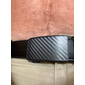 Homme Ceinture en cuir Ceinture à cliquet Ceinture décontractée Cuir de vache Élégant Occasionnel Gentleman Uni Noir 1 # Noir 2 # Tenue quotidienne Sortir Week-end