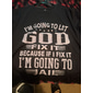 Herren Lifestyle Grafik T-Shirt - Humorvolles 'Gott repariere es oder ich gehe ins Gefängnis' Zitat Tee