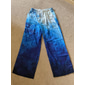 Homens Calças Calça verão Calças de praia Com Cordão Cintura elástica Impressão 3D Gradiente Estampas Abstratas Conforto Casual Diário Feriado Roupa de rua Havaiana Azul Verde