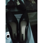 Schwarze Pumps mit niedrigem Absatz für Damen – klassische Slipper mit runder Spitze für Büro, Arbeit und formelle Anlässe