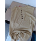 Herr Linne Undertröjor Ärmlös tröja Ärmlös Henley Sommar Slät Mode Muskel Utomhus Utekväll Gym Svart Vit Brun Topp t-shirt för män