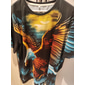 Homme Animal Aigle T-shirt Manche Courte T-shirt Impression 3D Col ras du cou Chemise Sports Mode Vêtements de sport Occasionnel Quotidien Extérieur Bleu Jaune Bleu Poudré Été Printemps Vêtement Tenue
