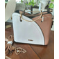 dames marineblauwe en roze handtas met hartvormige kwastbedel – elegante imitatieleren crossbody en tote bag voor dagelijks gebruik