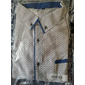 Homme Chemise Chemise boutonnée Chemise à col Pois Mariage Extérieur Noir Blanche Rouge bleu marine manche longue Col rabattu Eté Printemps Vêtement Tenue Imprimer