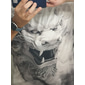 Herren Tiermotiv T Shirt Grafischen T-Shirt Langarm T-Shirt 3D-Druck Rundhalsausschnitt Hemd Designer Lässig Outdoor Urlaub Täglich Burgunderrot Blau Grün Frühling & Sommer Bekleidung S M L XL 2XL