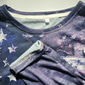 4 de julio de 2026 250° Día de los Caídos camiseta de manga larga de cuello redondo gráfica patriótica vintage desgastada impresión 3D bandera americana bandera nacional veterano camiseta de manga