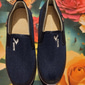 mocassini slip-on casual da uomo in rete traspirante bianca e nera per il comfort quotidiano