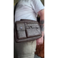 borsa a tracolla da uomo in similpelle marrone con più tasche e tracolla regolabile - borsa a tracolla elegante e funzionale per i viaggi e l'uso quotidiano