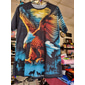 Homme Animal Aigle T-shirt Manche Courte T-shirt Impression 3D Col ras du cou Chemise Sports Mode Vêtements de sport Occasionnel Quotidien Extérieur Bleu Jaune Bleu Poudré Été Printemps Vêtement Tenue