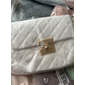 Dam Handväska Crossbody-väska Axelväska Mobiltelefon väska PU läder Kontor Dagligen Spänne Justerbara Stor kapacitet Vattentät Ensfärgat Svart Vit Beige