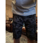 Hombre Pantalón Corto Cargo Pantalones cortos holgados Multi bolsillo 6 bolsillo Color Camuflaje Transpirable Longitud de la rodilla Deporte Ropa de calle Casual Negro Azul Piscina