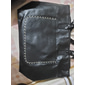 bolsa vintage marrom de couro sintético com alças trançadas e detalhes de borla - ideal para uso diário e passeios casuais