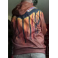 Hombre Estampados Sudadera Sudaderas Ropa de calle Design Casual Manga Larga Con Capucha Deporte Diario Deportes Festivos Negro + marrón Negro Blanco Amarillo Marrón Cremallera Estampado Primavera