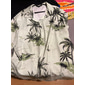 Homme Cocotier Plantes tropicales Chemise Chemise hawaïenne Chemise Aloha Manche Courte Chemise Col rabattu Mode Hawaïen Design Extérieur Plein Air Casual Noir Noir + blanc Blanche Print S M L