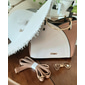 dames marineblauwe en roze handtas met hartvormige kwastbedel – elegante imitatieleren crossbody en tote bag voor dagelijks gebruik