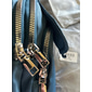 sac à bandoulière en nylon noir pour femme avec accessoires argentés et bandoulière réglable - petit sac à bandoulière léger et pratique pour les voyages et l'utilisation quotidienne