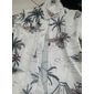 Homme Cocotier Plantes tropicales Chemise Chemise hawaïenne Chemise Aloha Manche Courte Chemise Col rabattu Mode Hawaïen Design Extérieur Plein Air Casual Noir Noir + blanc Blanche Print S M L