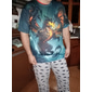 Hombre Graphic Anime Dragón Camisa Camiseta Tee Manga Corta Camiseta Impresión 3D Cuello Barco Camisa Ropa de calle Exagerado Diario Festivos Azul Piscina Negro Dorado Ropa Talla Grande S M L XL XXL