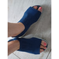 sandales athlétiques à bout ouvert bleu marine pour femmes - tige en tricot respirant et semelle légère pour les activités estivales décontractées