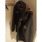 Herren Wintermantel Winterjacke Sport Jacke Regenjacke Outdoor Campen und Wandern Wasserdicht Windbreaker Zip Tasche Herbst Winter Feste Farbe Modisch Strassenmode Mit Kapuze Standard Wein Schwarz