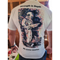 tricou bărbați tricou animal leu decolteu personal imprimare 3d imprimare în aer liber stradă mânecă scurtă îmbrăcăminte îmbrăcăminte sport modă îmbrăcăminte sport casual