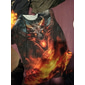 Herren Tiermotiv Drache T Shirt Grafischen T-Shirt Kurzarm T-Shirt 3D-Druck Rundhalsausschnitt Hemd Designer Lässig Outdoor Urlaub Täglich Gelb Blau Purpur Frühling & Sommer Bekleidung S M L XL 2XL
