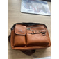 borsa a tracolla da uomo in similpelle marrone con più tasche e tracolla regolabile - borsa a tracolla elegante e funzionale per i viaggi e l'uso quotidiano