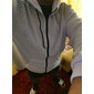 Per uomo Felpa con cappuccio Felpa con cappuccio a zip intera Nero Bianco Rosso Blu Grigio scuro Con cappuccio Color Block Sportivo Giornaliero Per eventi Poliestere Streetwear Fantastico Informale