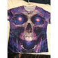 T-shirt unisexe pour hommes avec imprimés tête de mort t-shirt à manches courtes t-shirt à col rond impression 3D vêtements de sport designer décontracté extérieur quotidien jaune rose bleu été