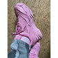 baskets roses en maille épaisse pour femmes - chaussures de sport décontractées à la mode pour la marche et la course