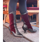 Damenstiefel im viktorianischen Vintage-Stil zum Schnüren – rote und schwarze Gothic-Steampunk-Stiefel mit Absatz für Cosplay, Kostüme und Weihnachtsanlässe