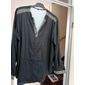 Per uomo Geometria Camicia Camicia con Bottoni Manica Lunga Moda Streetwear Designer All'aperto Casuale Quotidiano Estate Autunno Scollo a V Stampato Nero Blu Marrone Verde