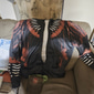 Hombre Estampados Sudadera Sudaderas Ropa de calle Design Casual Manga Larga Con Capucha Deporte Diario Deportes Festivos Negro + marrón Negro Blanco Amarillo Marrón Cremallera Estampado Primavera