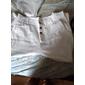 Per uomo Pantaloni di Lino Pantaloni Pantaloni Estivi Pantaloni da Spiaggia Tasca Frontale Gamba Dritta Semplice Comodità Traspirante Casuale Quotidiano Ferie Moda Essenziale Nero Bianco