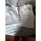 Per uomo Pantaloni di Lino Pantaloni Pantaloni Estivi Pantaloni da Spiaggia Tasca Frontale Gamba Dritta Semplice Comodità Traspirante Casuale Quotidiano Ferie Moda Essenziale Nero Bianco