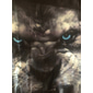 Herre Grafisk Dyr Løve T skjorte Kortermet T skjorte 3D-utskrift Crew-hals Skjorte Årgang Mote Designer utendørs Daglig Sport Mørkebrun Svart Gul Vår sommer Klær S M L XL 2XL 3XL