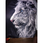 Herre Grafisk Dyr Løve T skjorte Kortermet T skjorte 3D-utskrift Crew-hals Skjorte Årgang Mote Designer utendørs Daglig Sport Mørkebrun Svart Gul Vår sommer Klær S M L XL 2XL 3XL