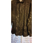 Maglietta uomo totem camicia a bottoni maniche lunghe vintage gotico all'aperto strada autunno e inverno risvolto bottoni stampa nero viola verde khaki