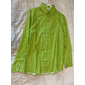 Per uomo Camicia Camicia Estiva Abbigliamento da spiaggia Camicia casual Camicia con Bottoni Rosa intenso Blu Verde Manica Lunga A righe Colletto italiano visibile Vacanza Quotidiano Abbigliamento