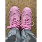 baskets roses en maille épaisse pour femmes - chaussures de sport décontractées à la mode pour la marche et la course