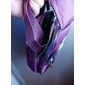 sac à bandoulière en nylon noir pour femme avec accessoires argentés et bandoulière réglable - petit sac à bandoulière léger et pratique pour les voyages et l'utilisation quotidienne